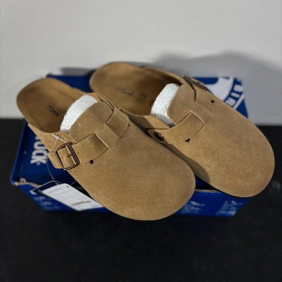 Birkenstock Shoes - Birkenstock Women's Tan and Brown Clogs